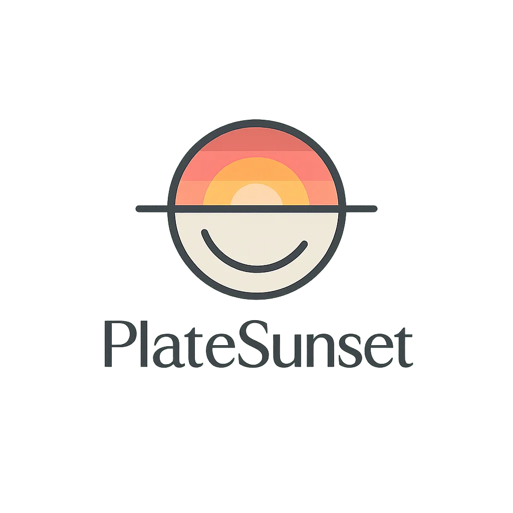Plates Sunset
