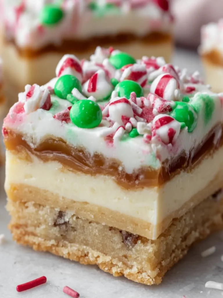 Holiday Layered Sugar Cookie Bars First Image