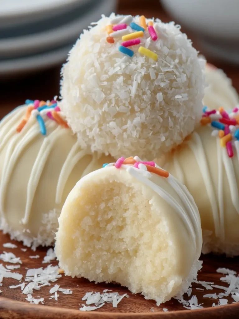 Vanilla Cake Truffle Balls First Image