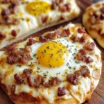 Hearty Breakfast Egg Pizza First Image