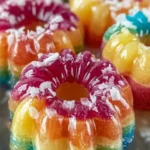 Colorful Rainbow Jello Rings First Image
