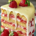 Strawberry Lemon Layer Cake Third Image Third Image