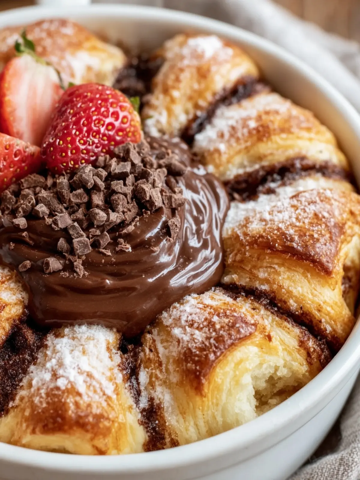 Decadent Chocolate Croissant Bake First Image