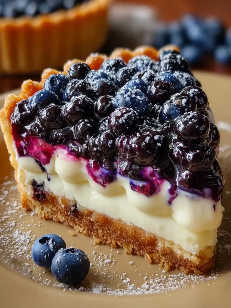 Blueberry Cream Cheese Tart First Image