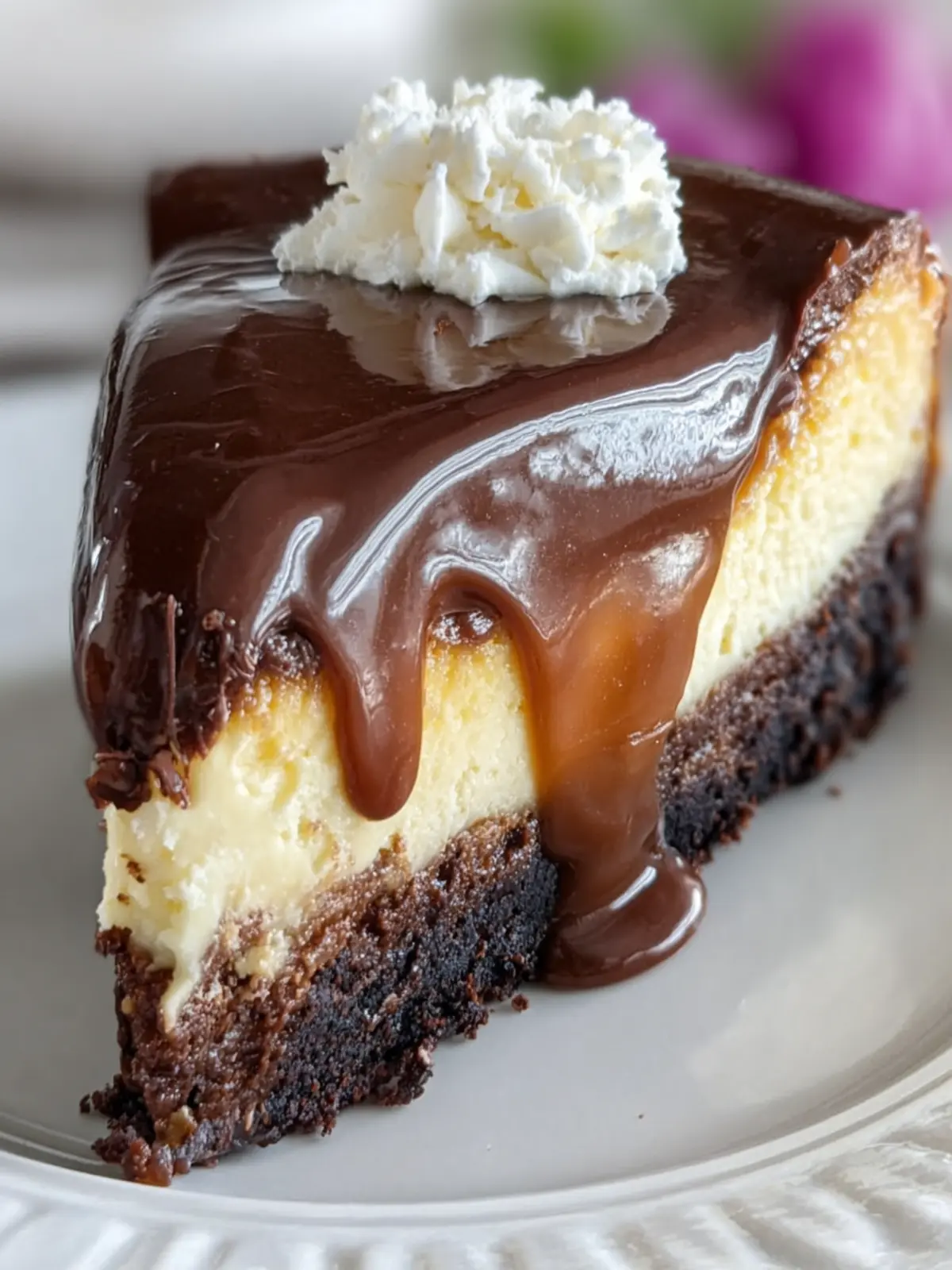 Rich Chocolate Ganache Cheesecake First Image