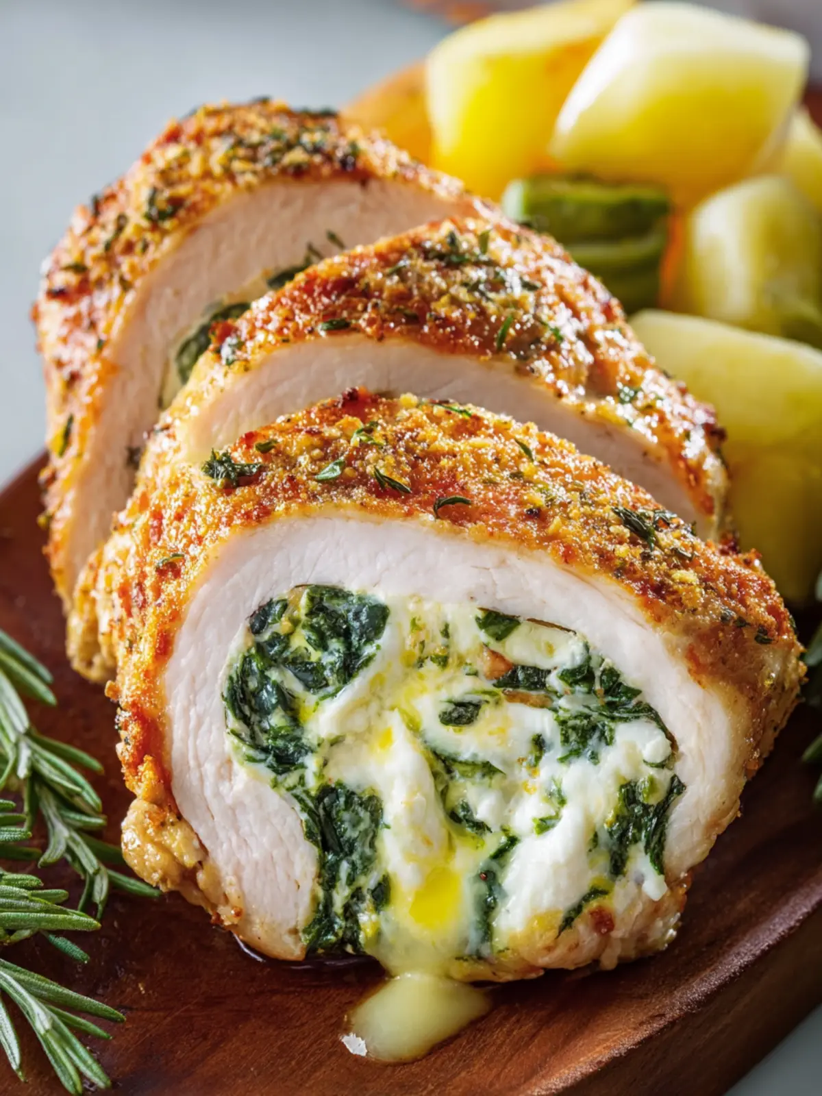 Stuffed Spinach and Cheese Chicken First Image