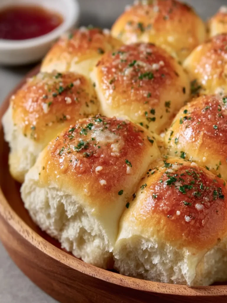 Garlic Butter Dinner Rolls Recipe First Image