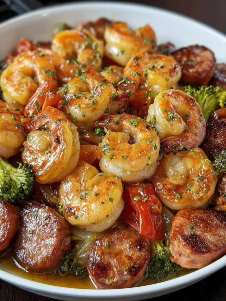 Sautéed Shrimp and Sausage Dish First Image