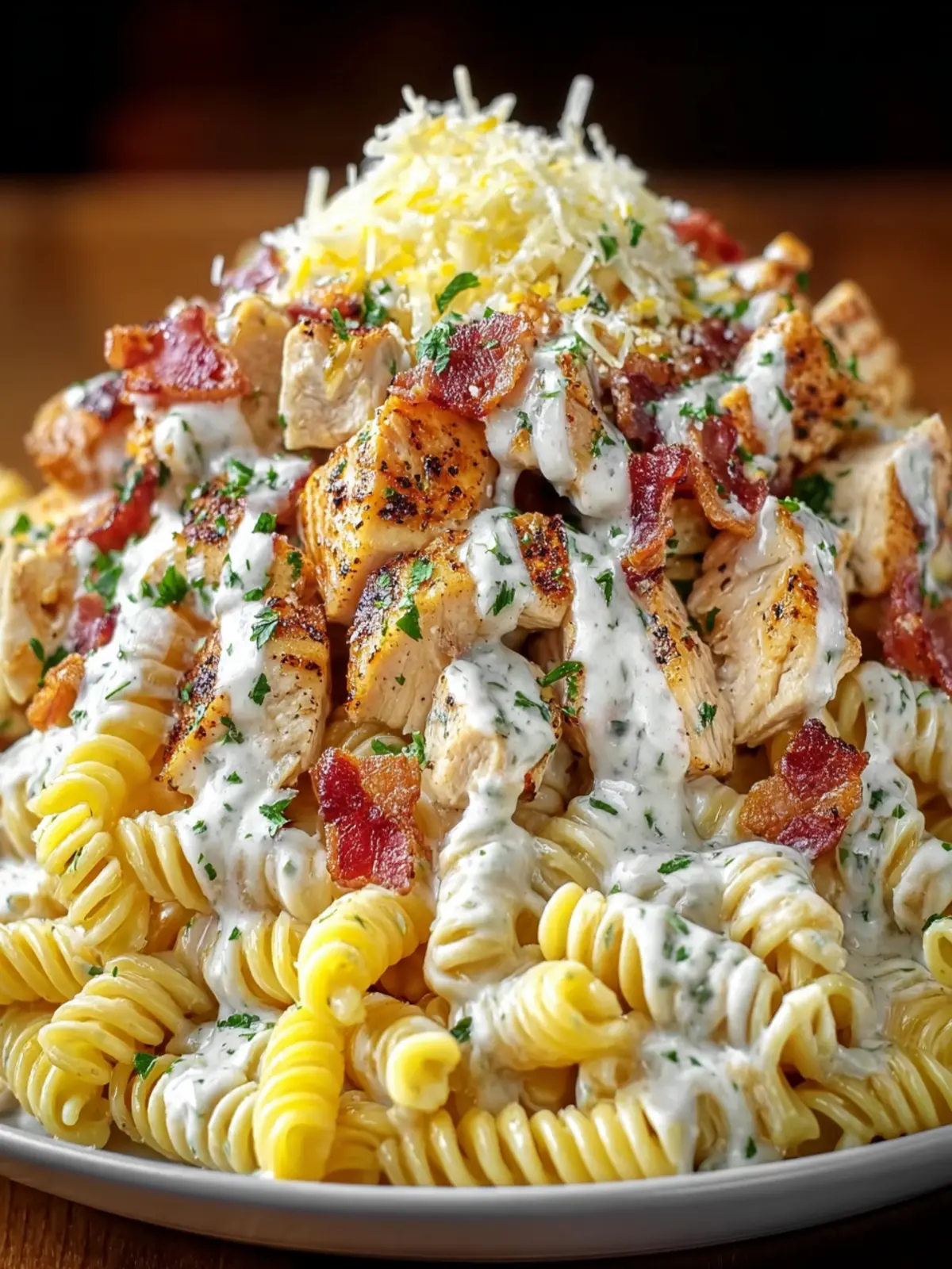 Creamy Chicken Bacon Pasta Dish First Image