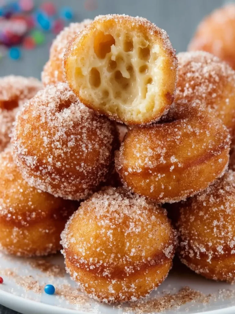 Sugary Cinnamon Mini Donuts First Image