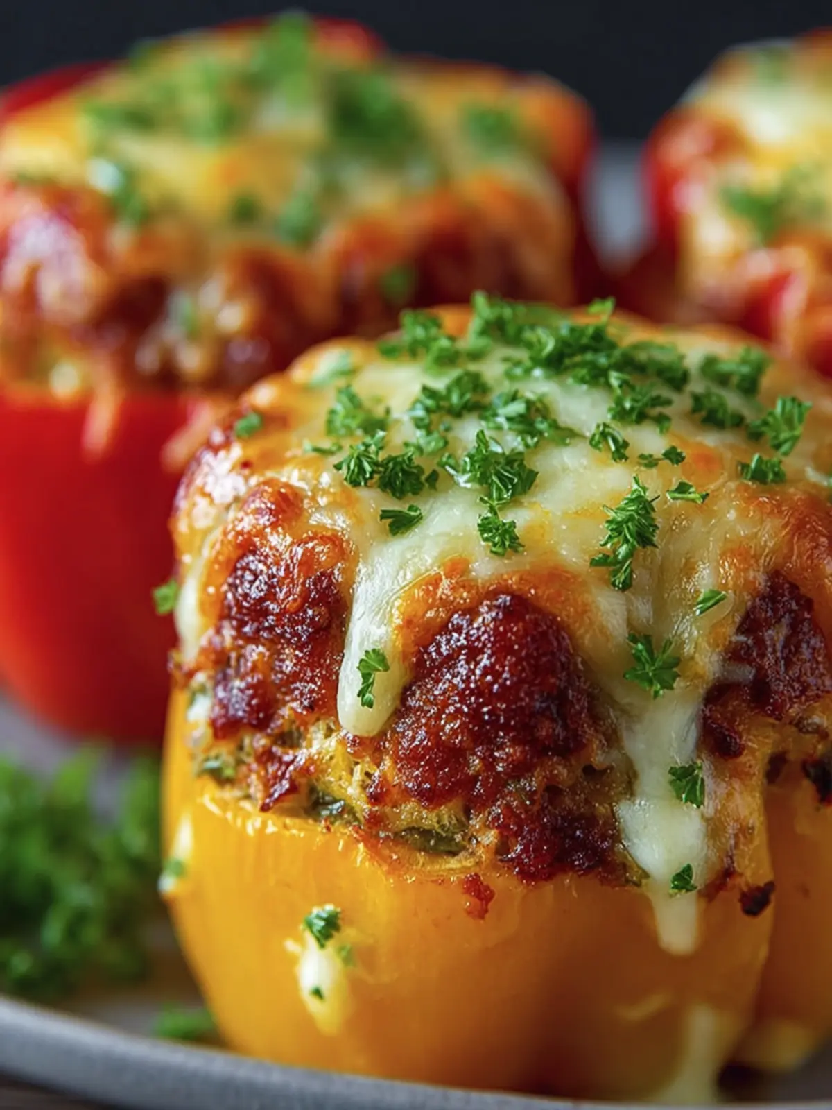 Cheesy Stuffed Bell Peppers Delight First Image