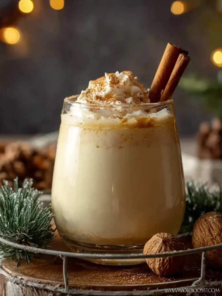 Non-Alcoholic Homemade Eggnog First Image