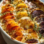 Cheesy Root Vegetable Gratin: A Comforting Creamy Delight First Image