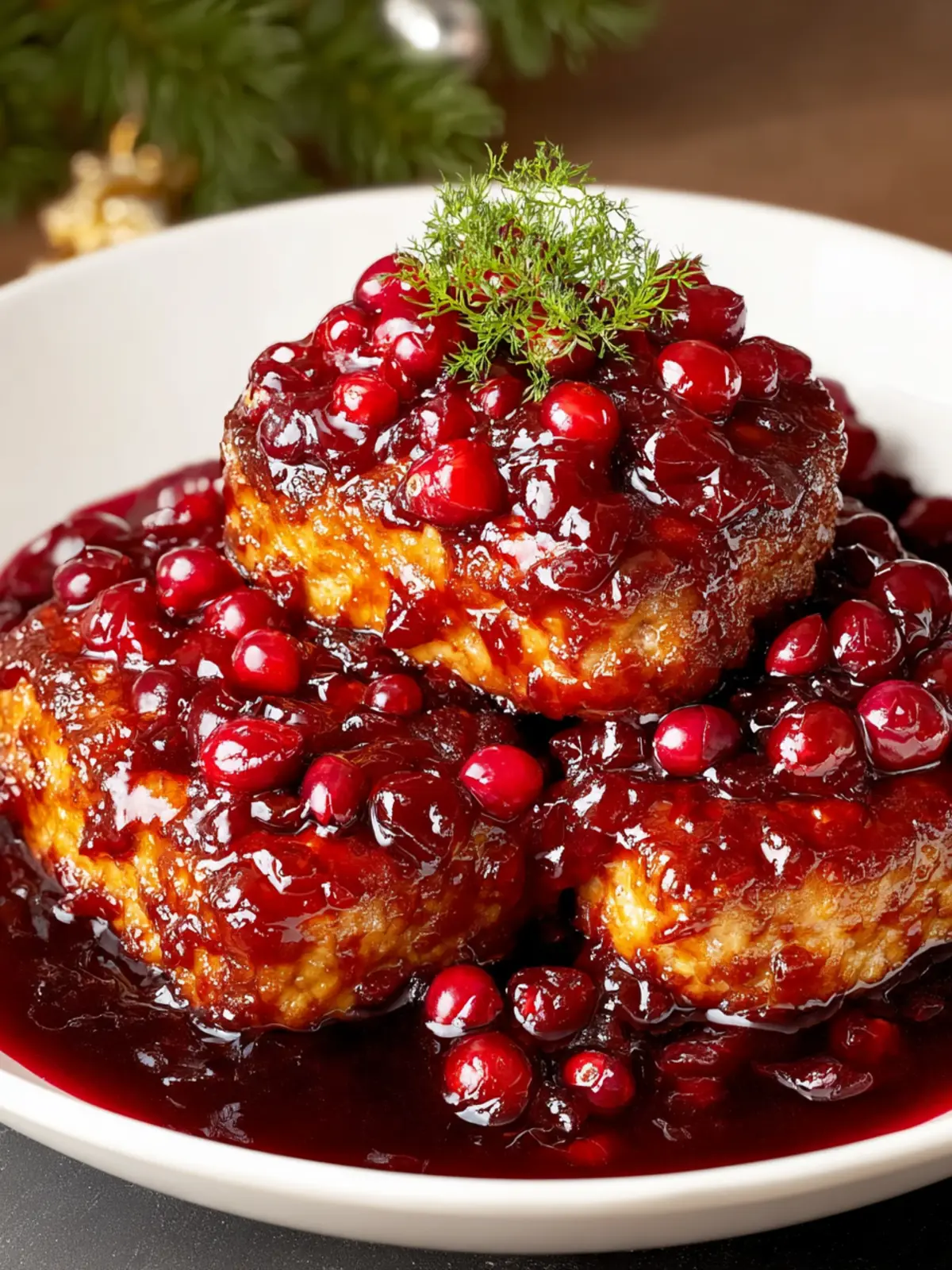 Irresistible Cranberry Glazed Tempeh Cutlets Recipe First Image