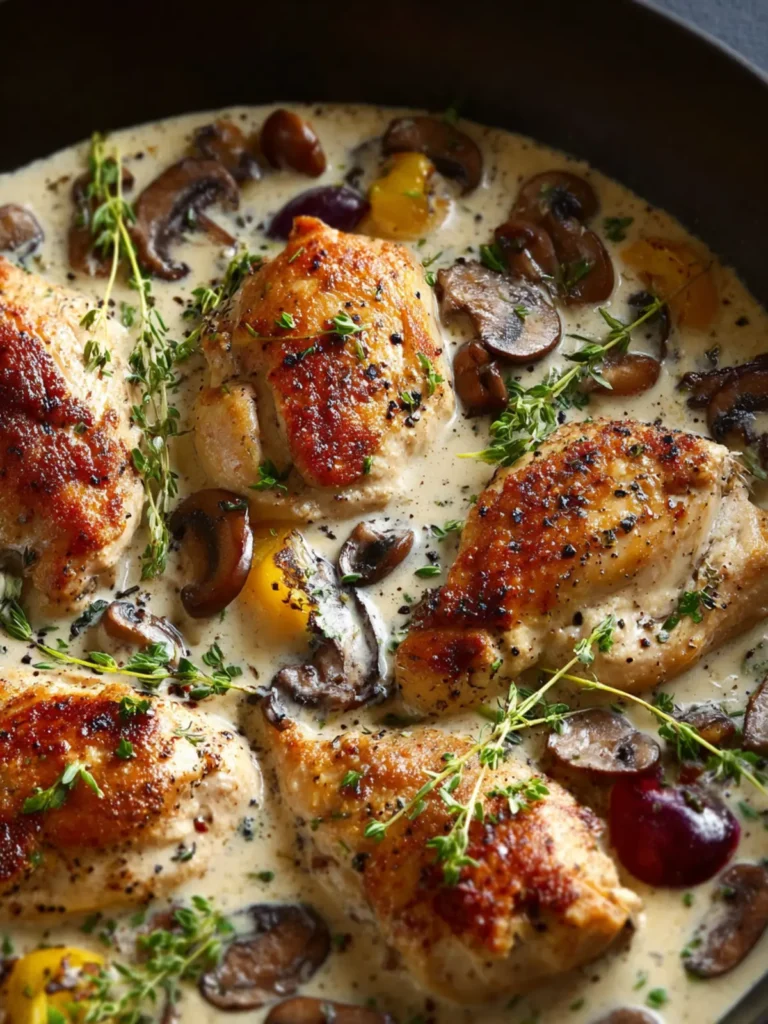 Easy Creamy Mushroom Chicken First Image