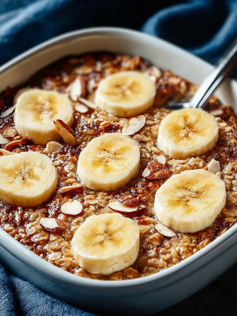 Irresistible Banana Baked Oatmeal Recipe for Cozy Mornings First Image