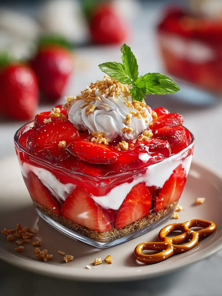 Strawberry Pretzel Salad First Image