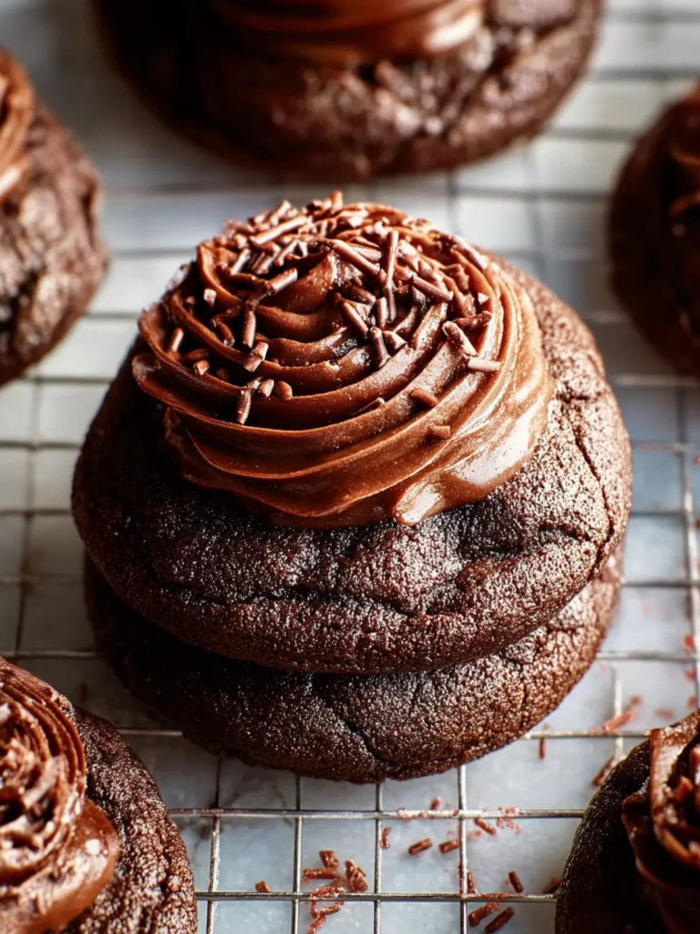 Chocolate Frosted Cookies First Image