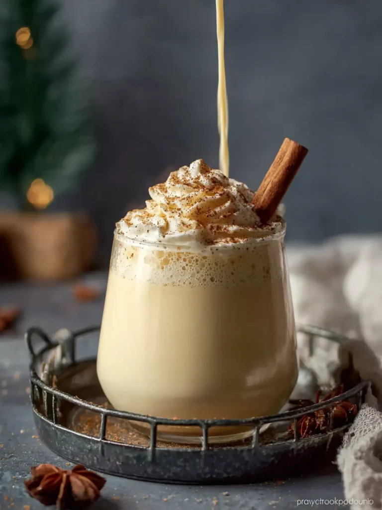 Non-Alcoholic Homemade Eggnog First Image