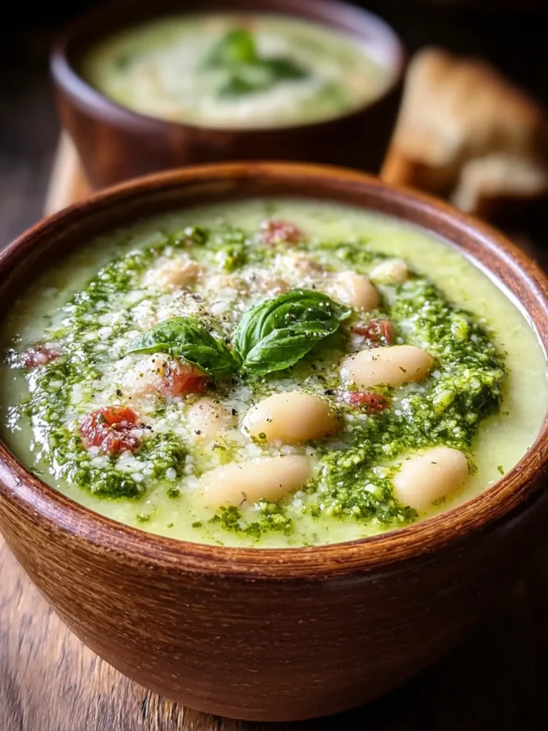 Nourishing White Bean Pesto Soup for a Cozy Night In First Image