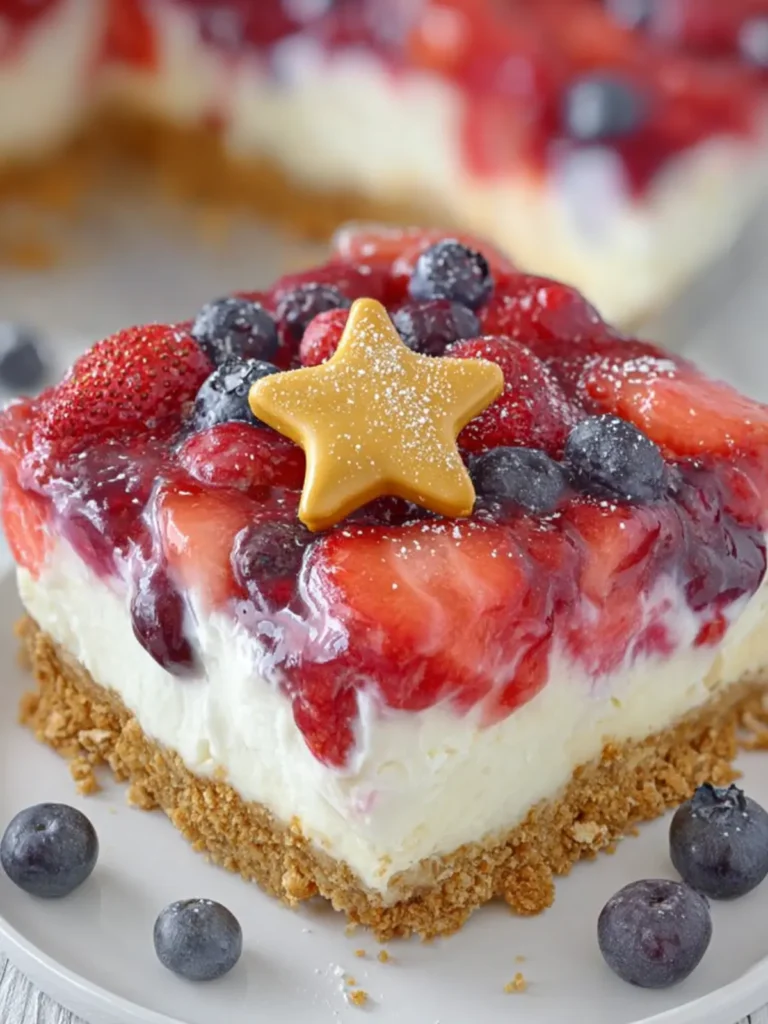 No Bake Summer Berry Pretzel Salad First Image