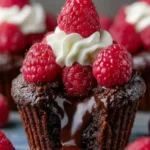 Raspberry Chocolate Lava Cupcakes First Image