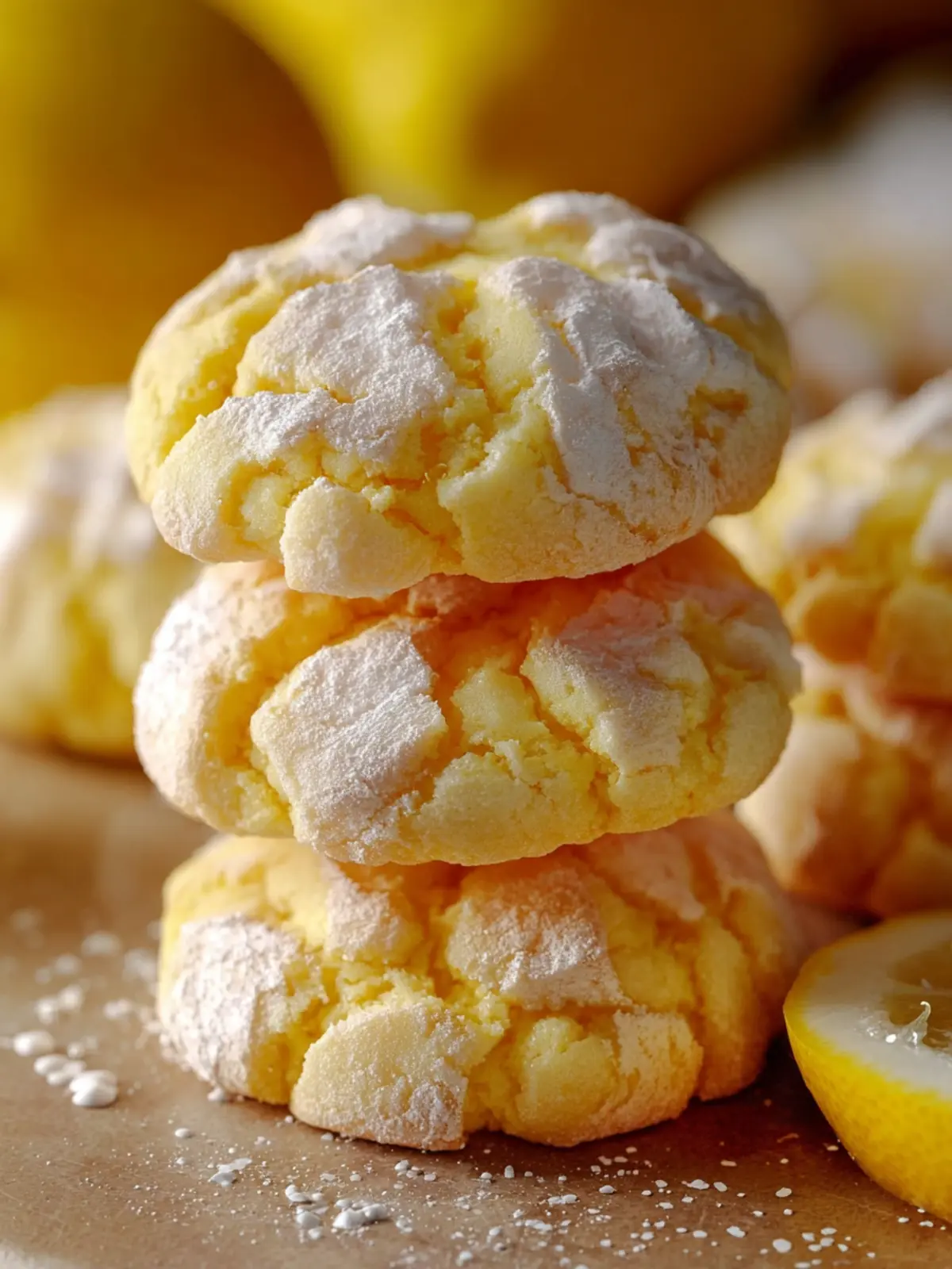 Delicious Lemon Gooey Butter Cookies First Image