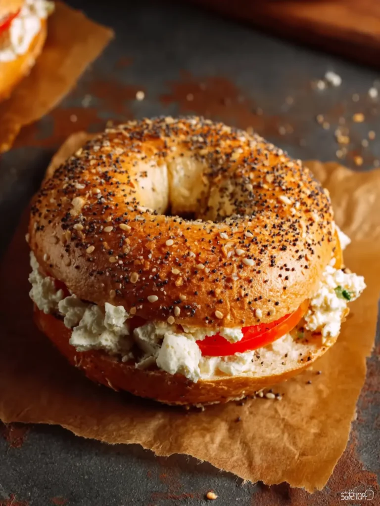 Cottage Cheese Bagel First Image