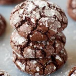 Dark Chocolate Crinkle Cookies (Levain-style!) First Image