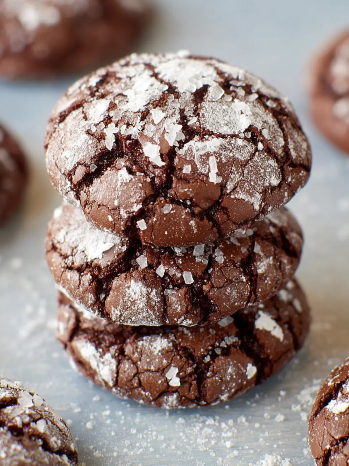 Dark Chocolate Crinkle Cookies (Levain-style!) First Image
