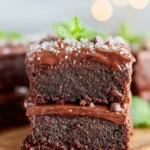 The Fudgiest no-bake mint chocolate brownies First Image