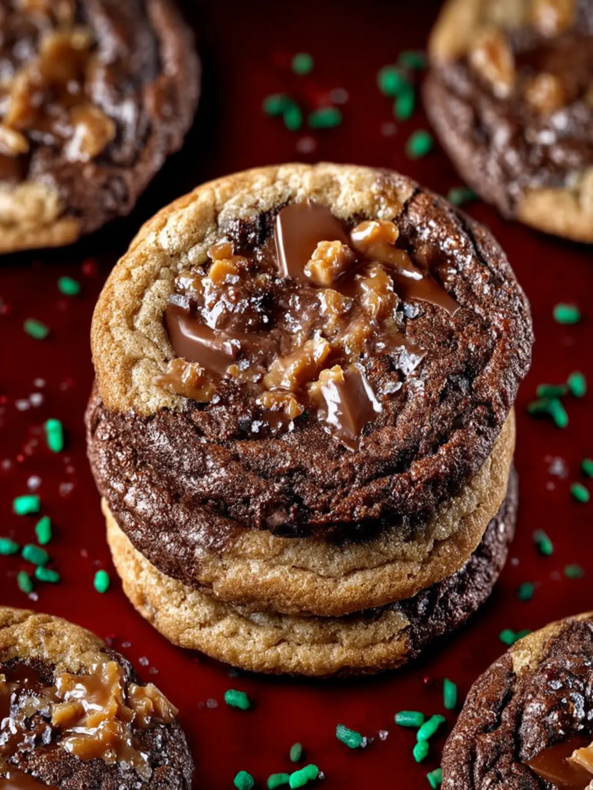 Chocolate Toffee Cookies First Image