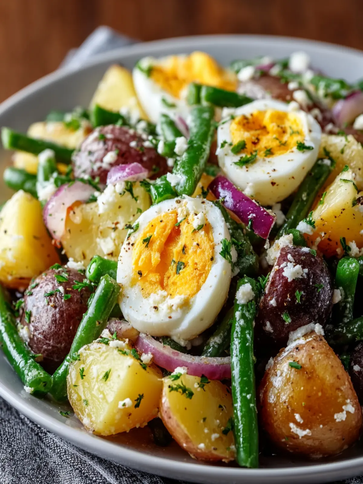 Potato and Green Bean Salad with Hard-Boiled Eggs: A Fresh and Satisfying Meal First Image