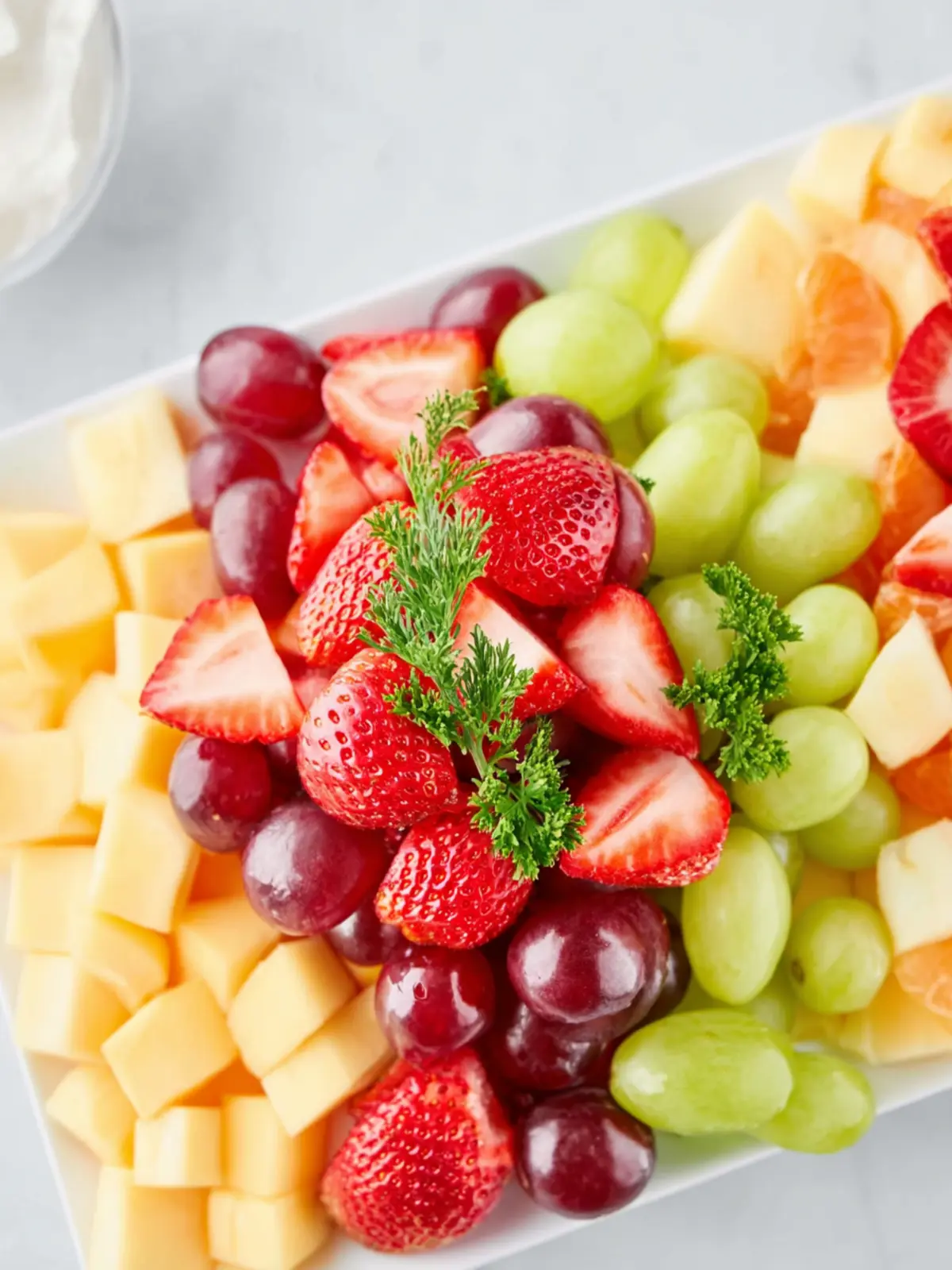 Easy and Festive Christmas Fruit Tray First Image