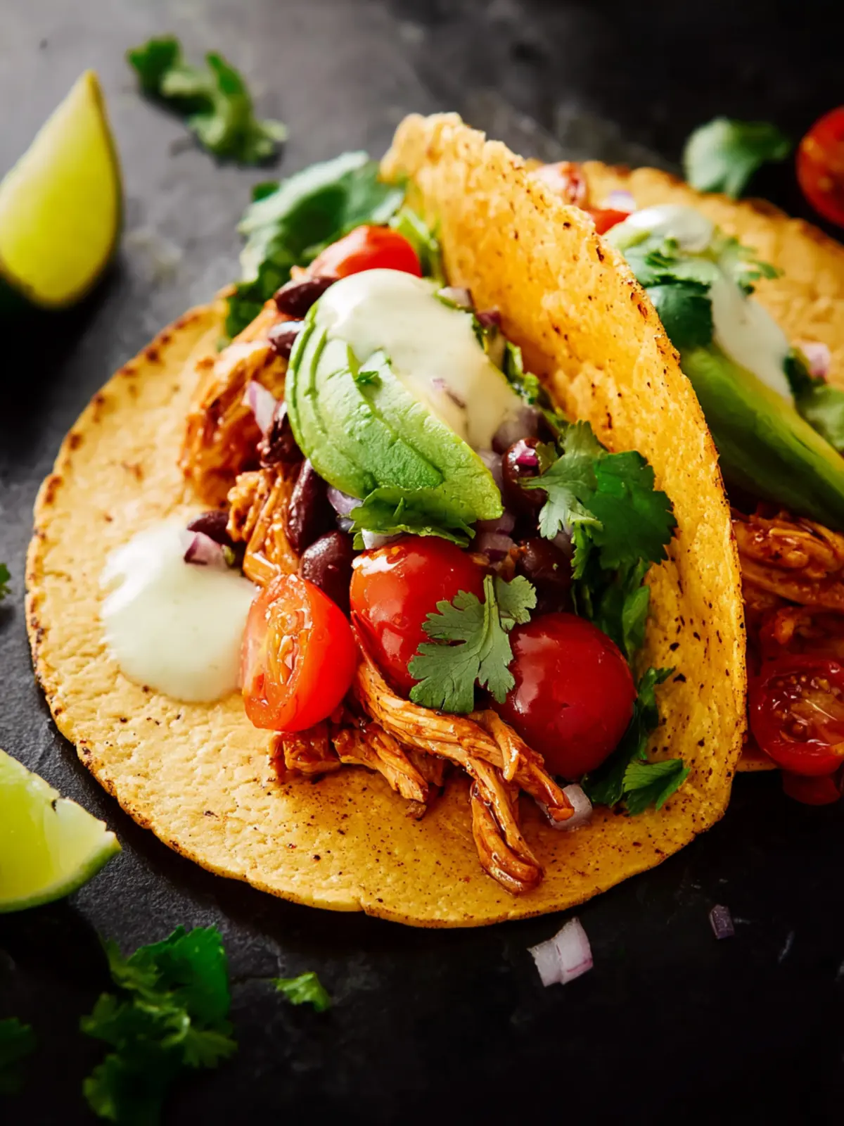 Crockpot Shredded Chicken Tacos First Image