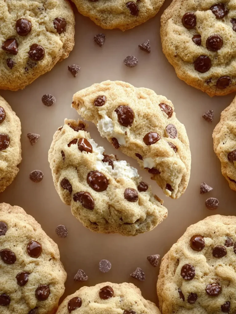 No Egg Chocolate Chip Cookies With Cream Cheese First Image