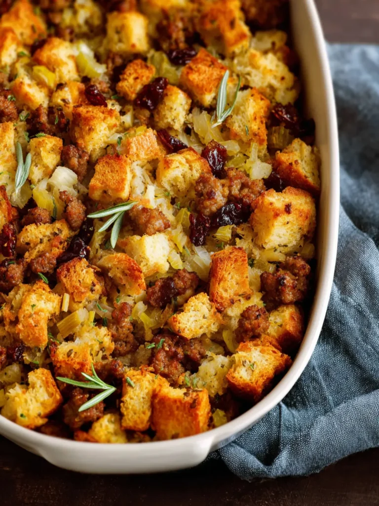 Homemade Sausage Stuffing First Image