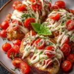 Irresistible Cheesy Bruschetta Chicken Recipe Delight First Image