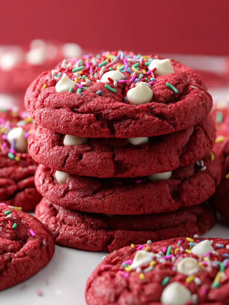 Red Velvet Cake Mix Cookies First Image