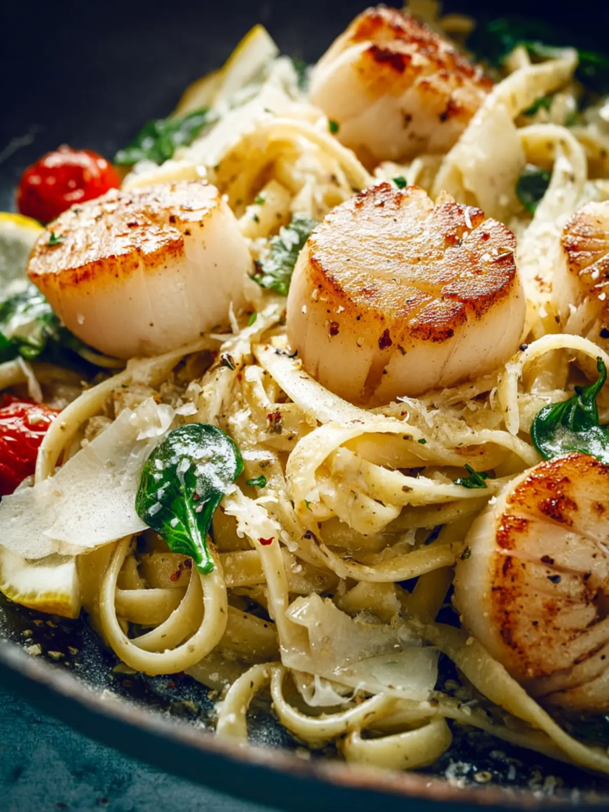 Scallop Pasta with Lemon & Herbs First Image