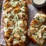 Chicken Alfredo Garlic Bread First Image