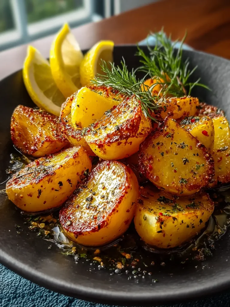Simple Crispy Greek Lemon Potatoes First Image