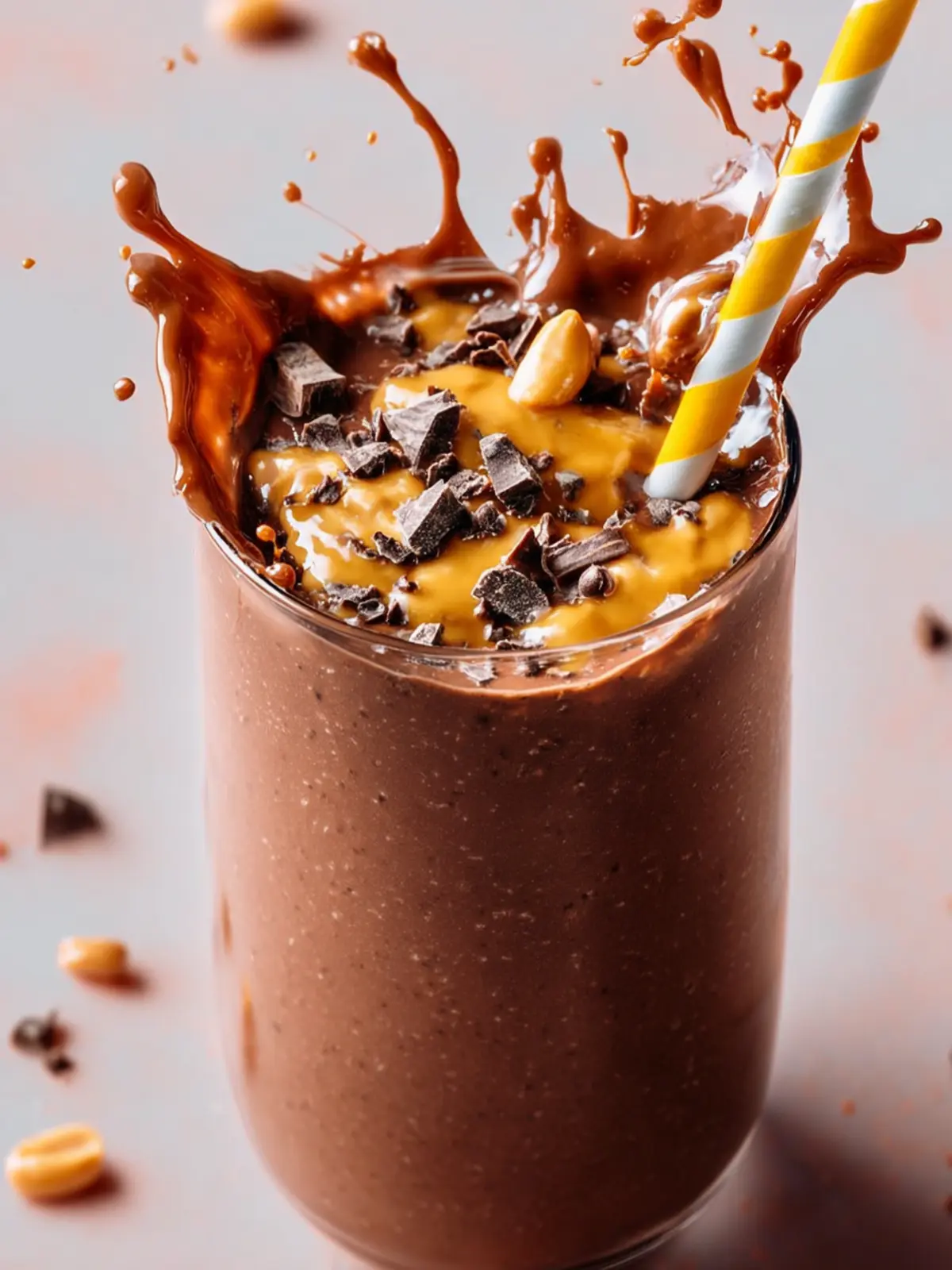 Chocolate Peanut Butter Smoothie First Image