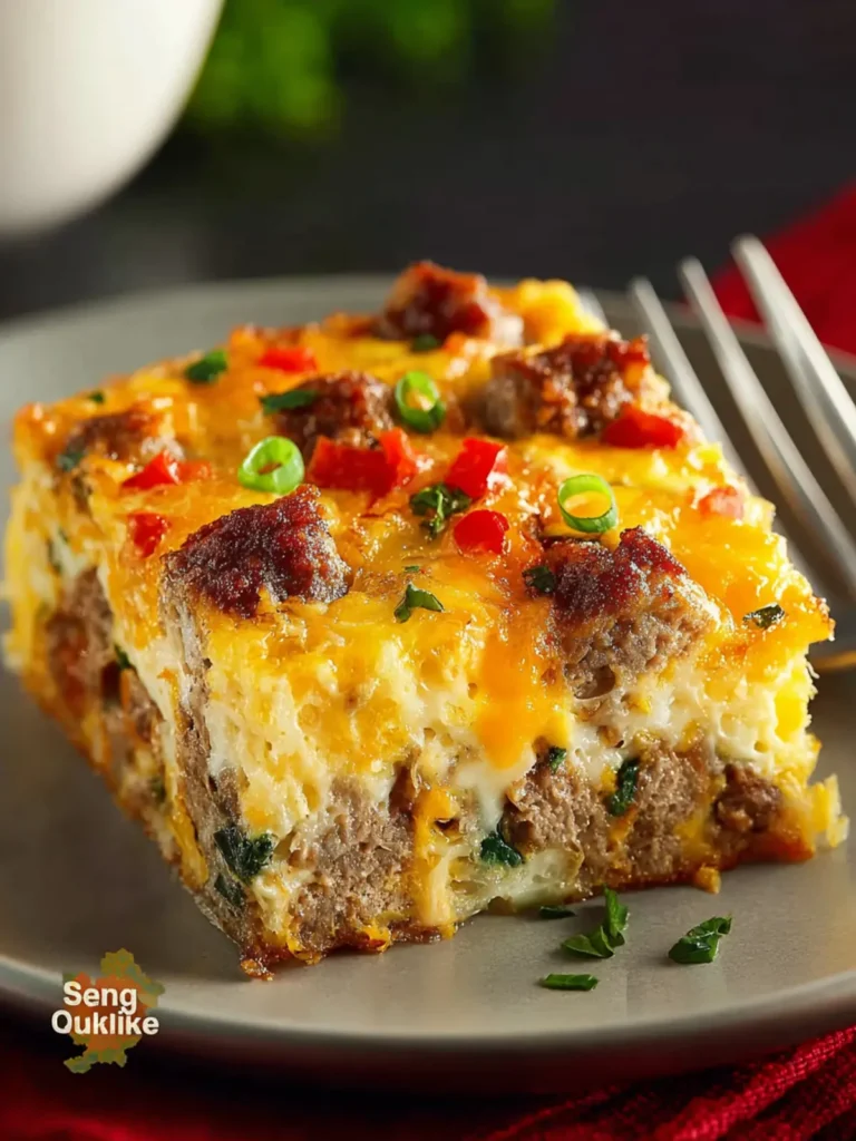 Sausage, Egg And Hash Brown Breakfast Casserole First Image