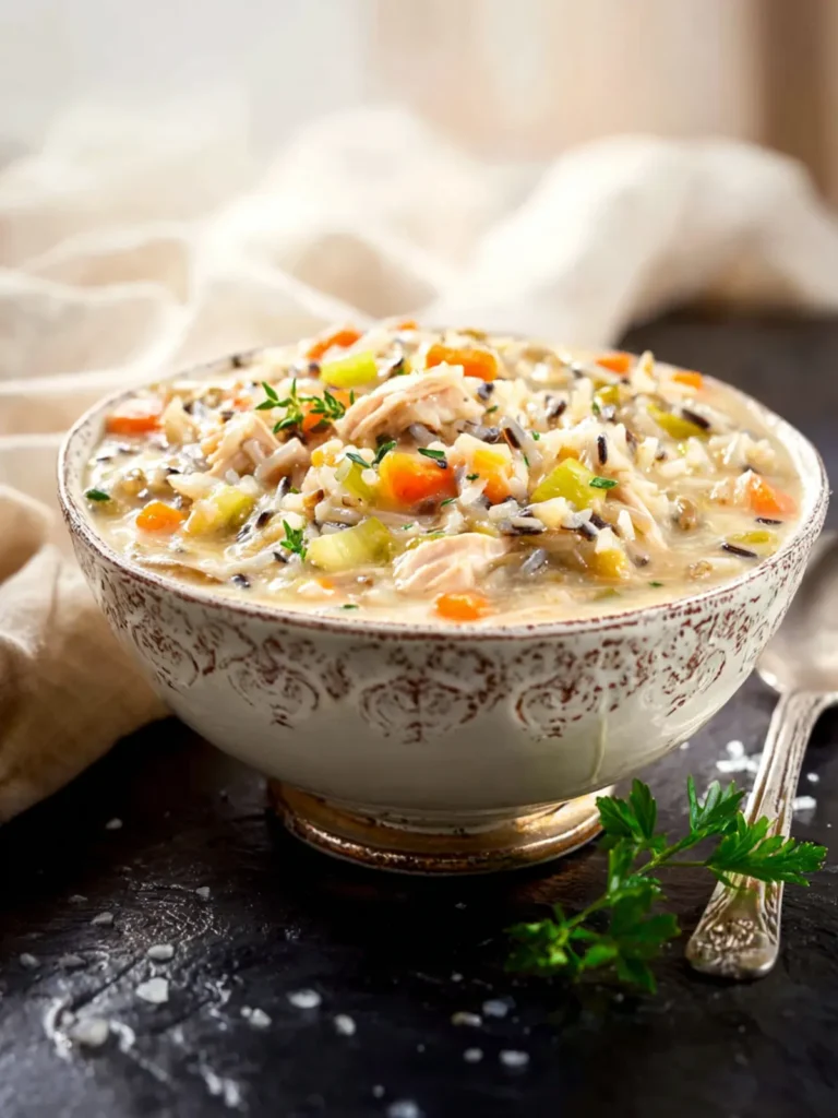Gluten Free Chicken Wild Rice Soup First Image
