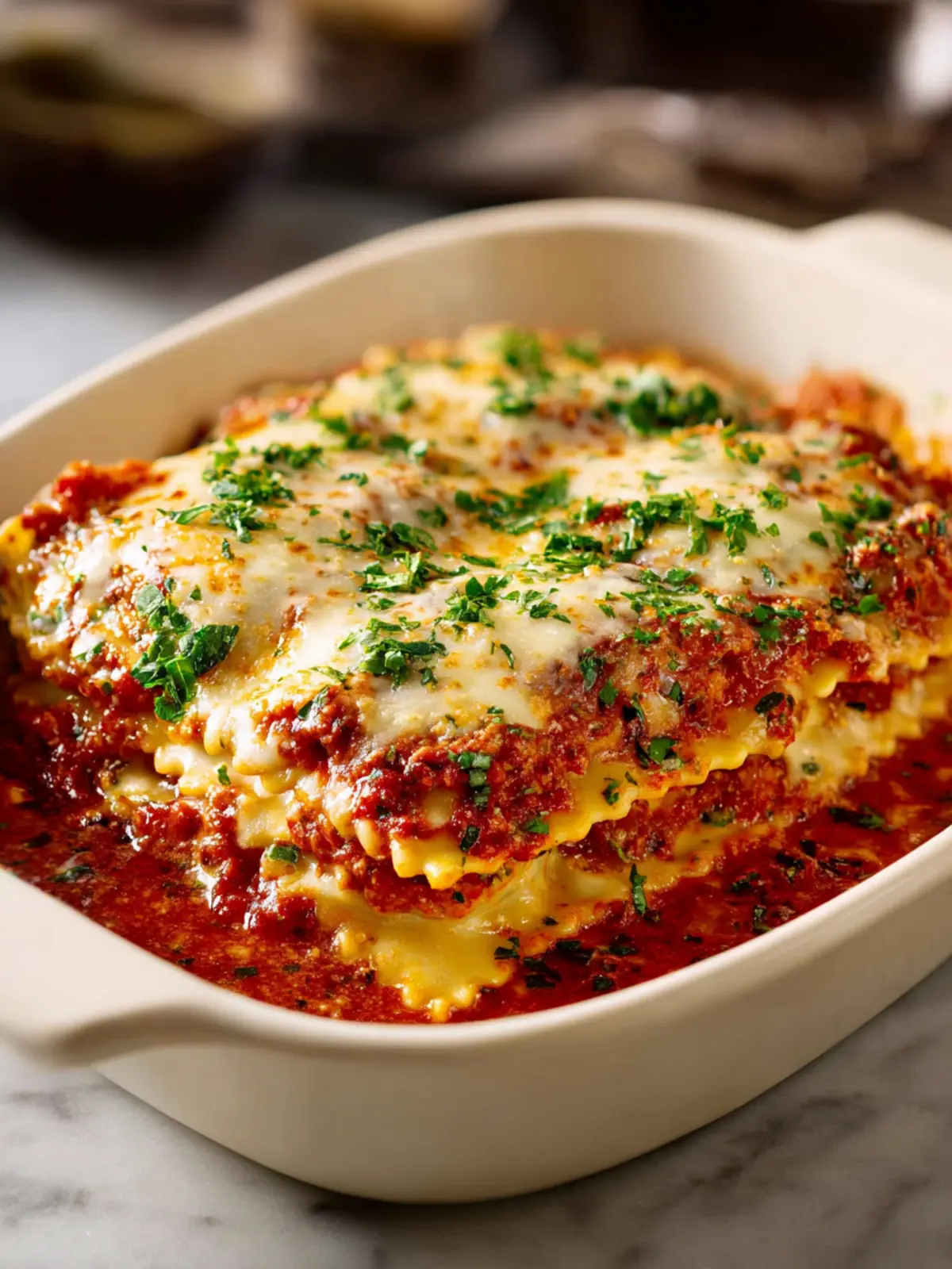 Baked Ravioli Bliss: Easy Cheesy Comfort in Every Bite