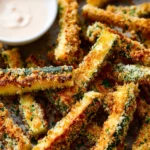 Baked Zucchini Fries & Aioli Dip (Not Soggy!) First Image