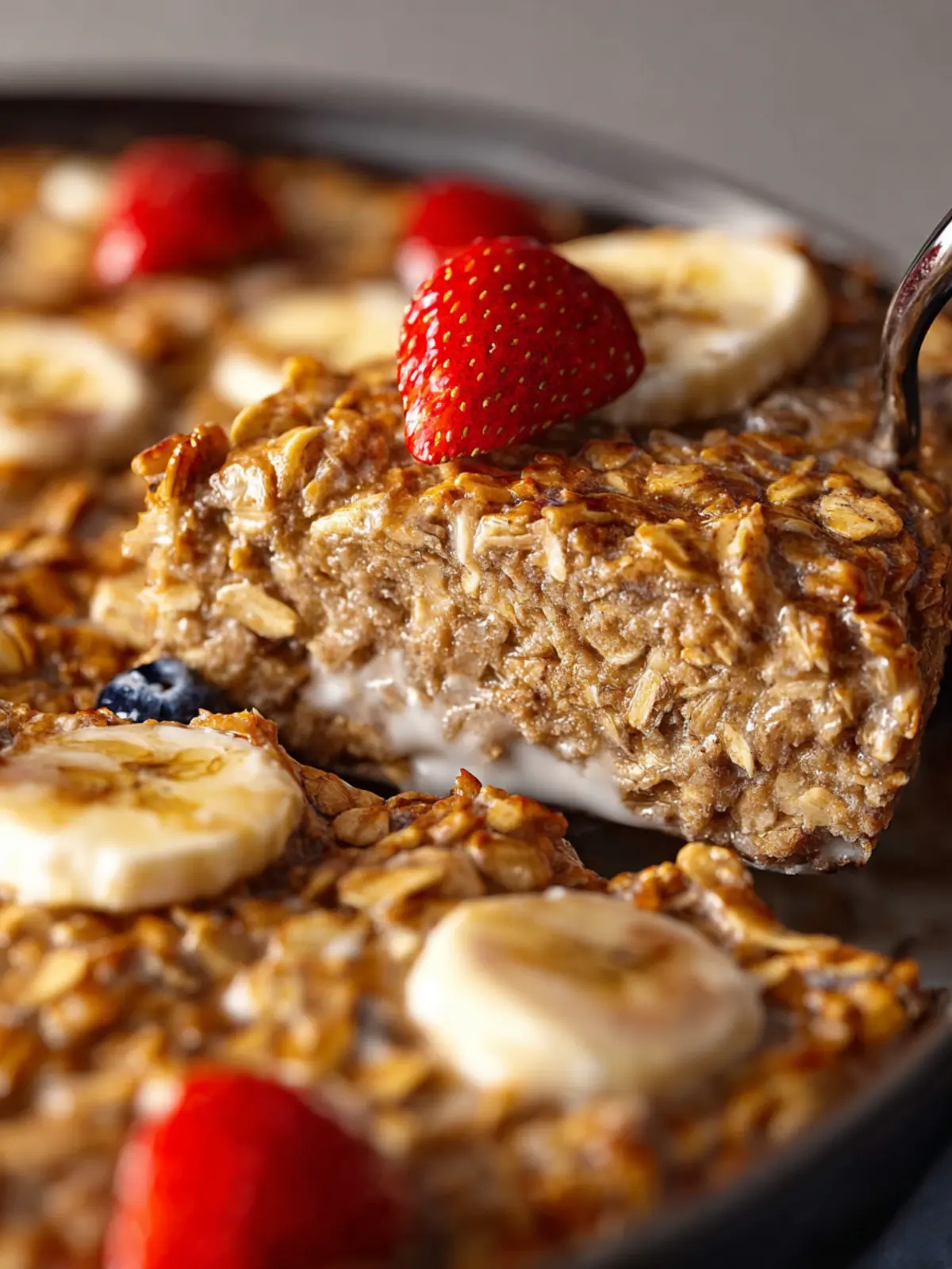 Banana Baked Oatmeal: The Best Creamy Yogurt Delight