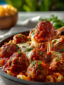 Dump and Bake Meatball Casserole First Image