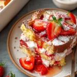 Overnight Strawberry Cream Cheese-Stuffed French Toast Casserole First Image